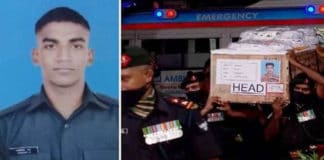 വീരമൃത്യു വരിച്ച മലയാളി സൈനികന്റെ സംസ്കാരം ഇന്ന്