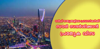 ഗൾഫ് രാജ്യങ്ങളിലെ പ്രവാസികൾക്ക് സൗദി സന്ദർശിക്കാൻ പ്രത്യേക വിസ : നടപടികൾ അന്തിമ ഘട്ടത്തിൽ