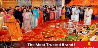 തൃശ്ശൂരിൽ നവരാത്രി പൂജ ആഘോഷിച്ച് കല്യാണരാമൻ കുടുംബം