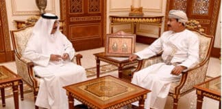 യുഎഇ അംബാസഡറെ സ്വീകരിച്ച് റോയൽ ഓഫീസ് മന്ത്രി