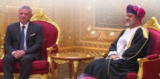 ഒമാൻ സുൽത്താൻ, ജോർദാനിലെ അബ്ദുല്ല രണ്ടാമൻ രാജാവുമായി ചർച്ച നടത്തി