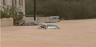 കനത്ത മഴയിൽ മസ്കത്തിലെ റോഡുകളിൽ വെള്ളം കയറി