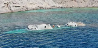 കാലാവധി കഴിഞ്ഞ കപ്പൽ കടലിൽ താഴ്ത്തി