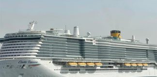 ഇറ്റാലിയൻ ക്രൂസ് കപ്പൽ സലാല തുറമുഖത്തെത്തി