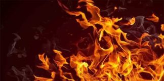 ധങ്ക് വിലായത്തിലെ വീടിന് തീപിടിച്ചു