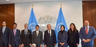 യുഎന്നിലെ ജിസിസി അംബാസഡർമാർ യുഎൻ സെക്രട്ടറി ജനറലുമായി കൂടിക്കാഴ്ച നടത്തി