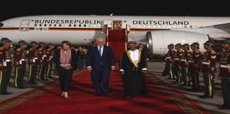 ജർമ്മൻ പ്രസിഡന്റ് ഔദ്യോഗിക സന്ദർശനത്തിനായി മസ്കറ്റിൽ എത്തി