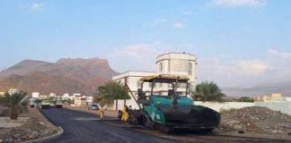 അൽ ഹംറയിലെ ഇന്റേണൽ റോഡ് പണി 70% പൂർത്തിയായി