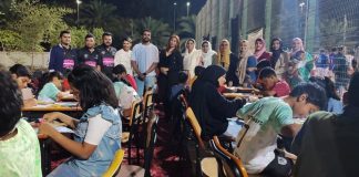 ഫുട്ബോൾ മത്സരത്തിന്റെ ഭാഗമായി കുട്ടികൾക്കായി കളറിംഗ് മത്സരം സംഘടിപ്പിച്ച് സോക്കർ ഫാൻസ് ലേഡീസ് വിങ്