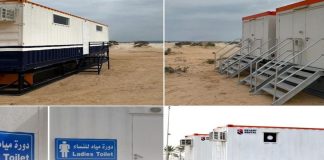 മസ്കറ്റിലെ രണ്ട് ബീച്ചുകളിലായി മുനിസിപ്പാലിറ്റി 12 പൊതു ശൗചാലയങ്ങൾ സ്ഥാപിച്ചു