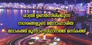 രാത്രി ഉണർന്നിരിക്കുന്ന നഗരങ്ങളുടെ മനോഹാരിത : ലോകത്ത് മൂന്നാം സ്ഥാനത്ത് മസ്കത്ത്